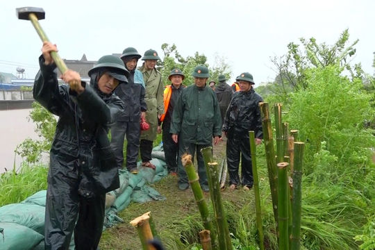 Thông tin sự cố vỡ đê tại Hưng Yên do bão số 3 Thông tin sự cố vỡ đê tại Hưng Yên do bão số 3