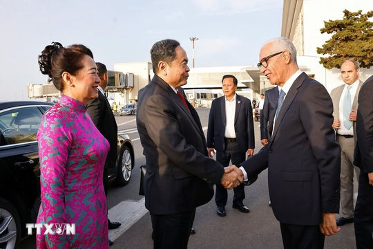 Chủ tịch Quốc hội Trần Thanh Mẫn bắt đầu thăm chính thức Vương quốc Morocco Chủ tịch Quốc hội Trần Thanh Mẫn bắt đầu thăm chính thức Vương quốc Morocco