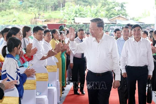 Tổng Bí thư Tô Lâm dự Lễ khởi công Trường liên cấp Tiểu học, THCS xã Si Pa Phìn, tỉnh Điện Biên Tổng Bí thư Tô Lâm dự Lễ khởi công Trường liên cấp Tiểu học, THCS xã Si Pa Phìn, tỉnh Điện Biên