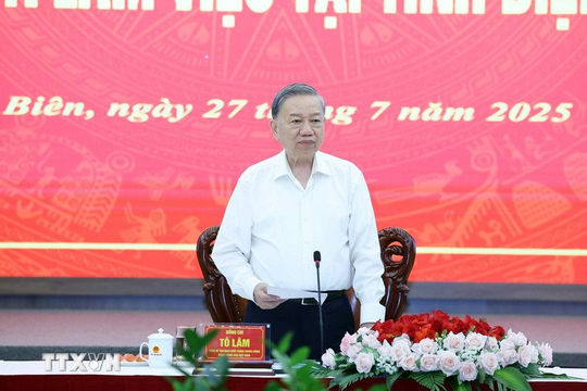 Tổng Bí thư Tô Lâm: Tinh thần "Điện Biên Phủ" phải tiếp tục được thắp lên như một mệnh lệnh phát triển Tổng Bí thư Tô Lâm: Tinh thần "Điện Biên Phủ" phải tiếp tục được thắp lên như một mệnh lệnh phát triển