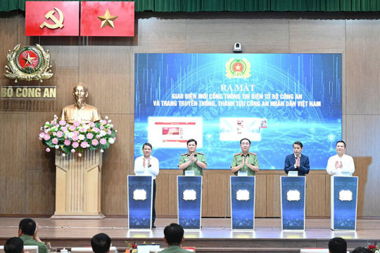 Ra mắt giao diện mới của Cổng Thông tin Bộ Công an