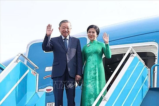 Tổng Bí thư Tô Lâm và Phu nhân lên đường thăm cấp Nhà nước Đại Hàn Dân Quốc
