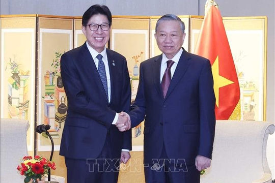 Tổng Bí thư Tô Lâm tiếp Thị trưởng thành phố Busan (Hàn Quốc)