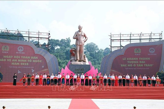 Tổng Bí thư Tô Lâm dự Lễ khánh thành Tượng đài Bác Hồ ở Tân Trào