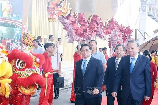 Tổng Bí thư và Thủ tướng dự Lễ khánh thành, khởi công các dự án, công trình chào mừng 80 năm Quốc khánh 2/9