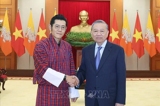 Tổng Bí thư Tô Lâm tiếp Quốc vương Bhutan
