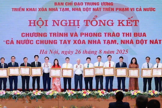 Thủ tướng Chính phủ biểu dương BIDV trong công tác xóa nhà tạm, nhà dột nát