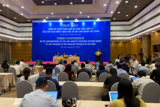 Hơn 13.900 phạm nhân được đặc xá dịp 80 năm Quốc khánh 2/9