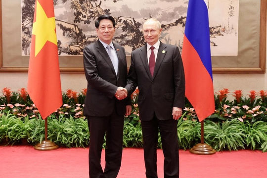 Chủ tịch nước Lương Cường hội kiến Tổng thống Nga Vladimir Putin