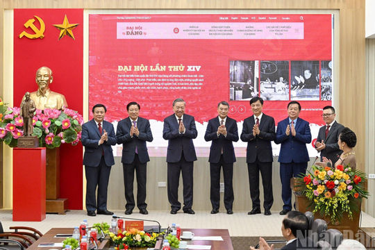 Tổng Bí thư Tô Lâm dự lễ ra mắt Trang thông tin điện tử "Đảng Cộng sản Việt Nam - Đại hội XIV"