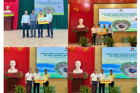 Lan tỏa yêu thương - PVCFC đồng hành cùng đồng bào Nghệ An sau thiên tai 