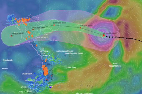 Lực lượng công an chủ động ứng phó với siêu bão Ragasa