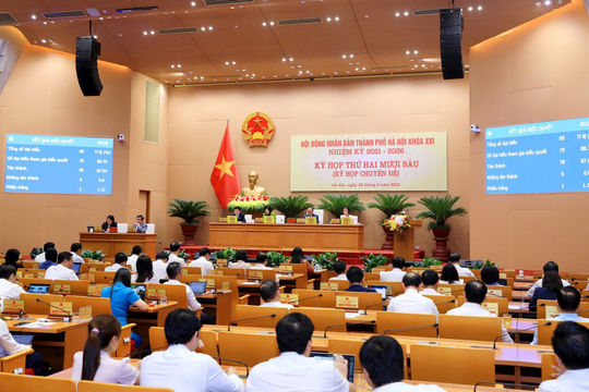 Hội đồng nhân dân Thành phố Hà Nội xem xét 4 nhóm vấn đề quan trọng