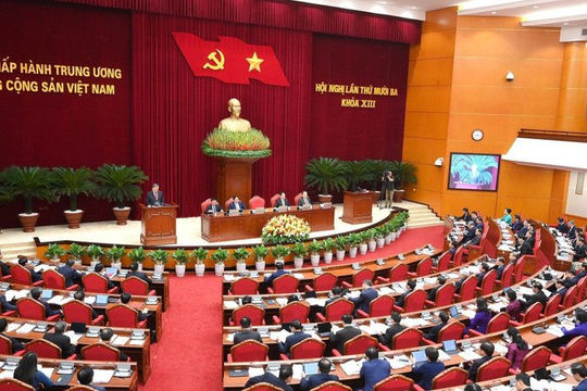 Ngày làm việc thứ nhất Hội nghị lần thứ 13 Ban Chấp hành Trung ương Đảng khóa XIII