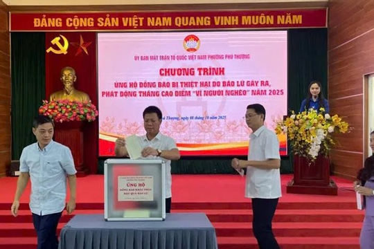 Phát động Tháng cao điểm “Vì người nghèo” và ủng hộ đồng bào bị thiệt hại do bão, lũ Phát động Tháng cao điểm “Vì người nghèo” và ủng hộ đồng bào bị thiệt hại do bão, lũ
