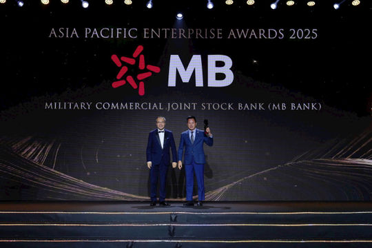 MB lần thứ sáu liên tiếp được vinh danh “Doanh nghiệp xuất sắc châu Á” năm 2025