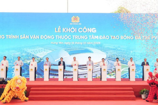 Tổng Bí thư Tô Lâm dự lễ khởi công sân vận động PVF sức chứa 60.000 chỗ ngồi