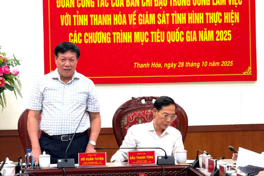 Giám sát kết quả thực hiện các Chương trình mục tiêu quốc gia tại Thanh Hóa