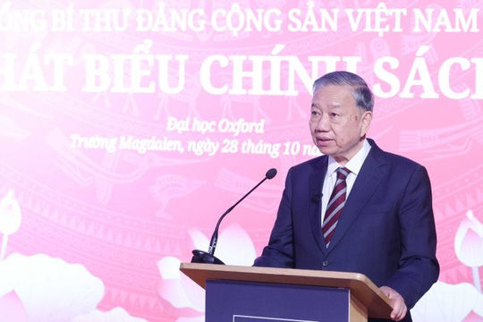 Bài phát biểu của Tổng Bí thư Tô Lâm tại Đại học Oxford (Anh) Bài phát biểu của Tổng Bí thư Tô Lâm tại Đại học Oxford (Anh)