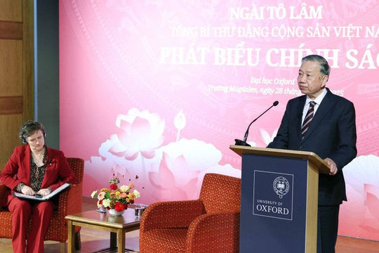 Tổng Bí thư Tô Lâm phát biểu chính sách tại Đại học Oxford Tổng Bí thư Tô Lâm phát biểu chính sách tại Đại học Oxford