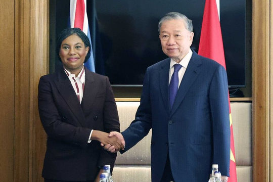 Tổng Bí thư Tô Lâm hội kiến Chủ tịch Đảng Bảo thủ Anh Kemi Badenoch Tổng Bí thư Tô Lâm hội kiến Chủ tịch Đảng Bảo thủ Anh Kemi Badenoch