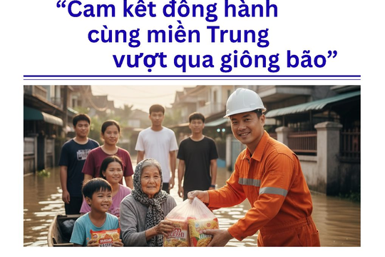 Những bóng áo cam nơi vùng lũ