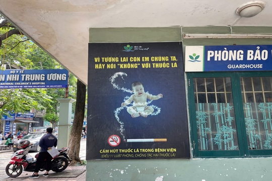 Bệnh viện Nhi Trung ương: “Điểm sáng” trong xây dựng môi trường không khói thuốc