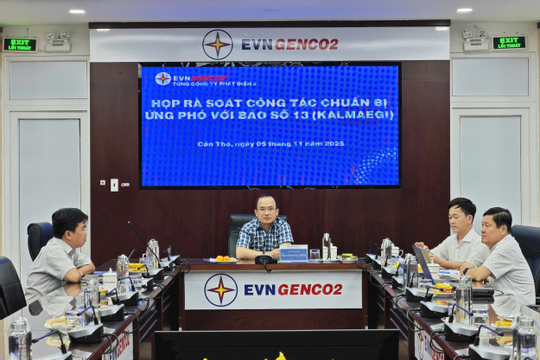 EVNGENCO2 chủ động triển khai các kịch bản ứng phó với bão số 13 (Kalmaegi)
