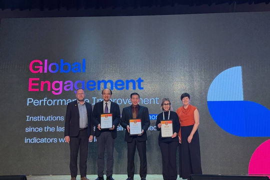 IUH thăng hạng vượt bậc, nhận giải thưởng quốc tế về hội nhập toàn cầu