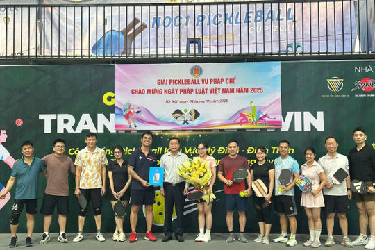 Sôi động giải Pickleball Vụ Pháp chế năm 2025