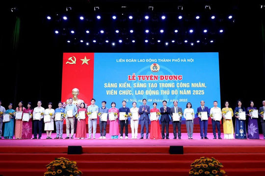 Trao tặng sáng kiến và tôn vinh thợ giỏi Thủ đô 2025