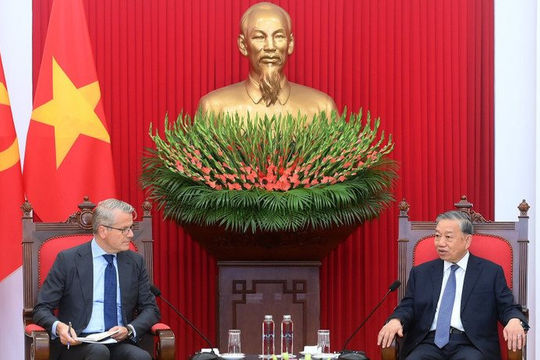 Tổng Bí thư Tô Lâm tiếp Giám đốc Tập đoàn A.P.Moller-Maersk