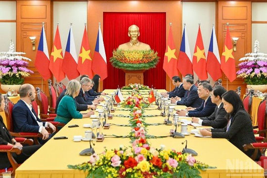 Tổng Bí thư Tô Lâm tiếp Chủ tịch Thượng viện Quốc hội Cộng hòa Séc Milos Vystrcil