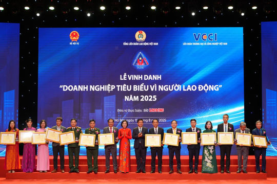 Petrovietnam có 3 đơn vị được vinh danh “Doanh nghiệp tiêu biểu vì người lao động” năm 2025