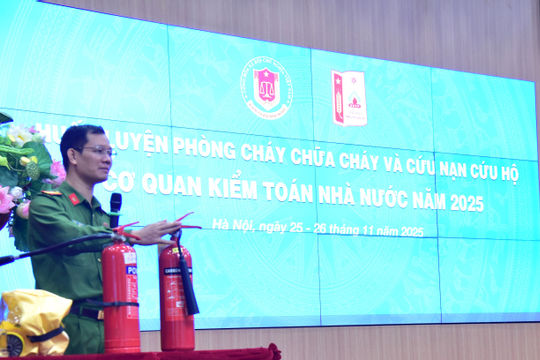Kiểm toán nhà nước phổ biến, huấn luyện nghiệp vụ phòng cháy, chữa cháy 