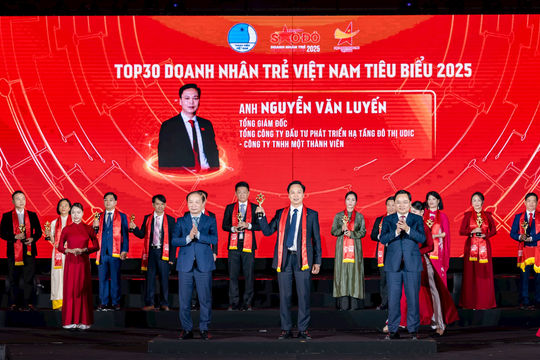 UDIC: Tổng Giám đốc Nguyễn Văn Luyến được vinh danh “Doanh nhân trẻ tiêu biểu 2025”