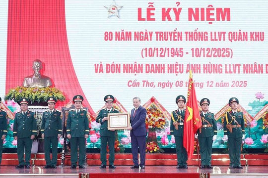 Xây dựng lực lượng vũ trang Quân khu 9 cách mạng, chính quy, tinh nhuệ, hiện đại