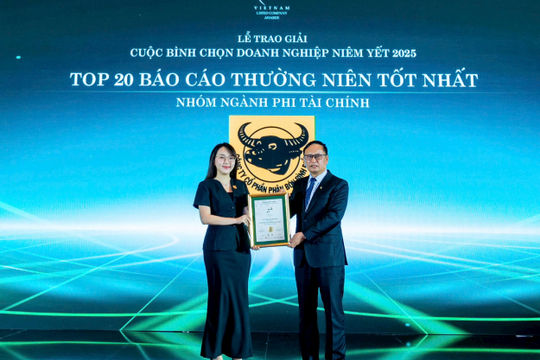 Bình Điền vào Top 20 Doanh nghiệp có Báo cáo Thường niên tốt nhất – nhóm ngành phi tài chính năm 2025.