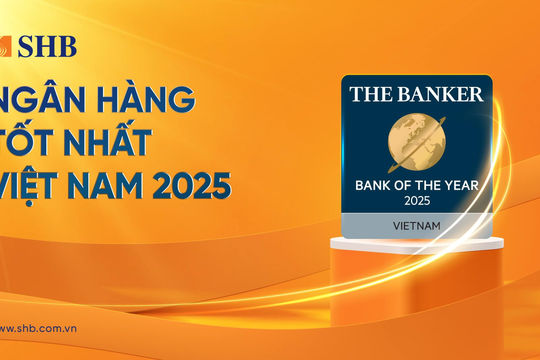 SHB trở thành “Ngân hàng của năm 2025”