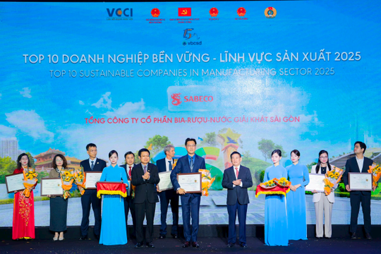 SABECO khẳng định vị thế doanh nghiệp bền vững hàng đầu Việt Nam