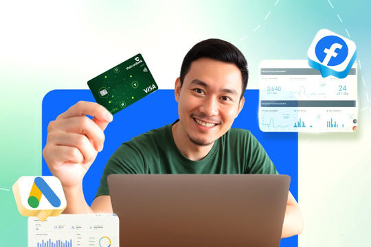 Chạy Ads Không Lo Phí “Chát”: Vietcombank đồng hành cùng cộng đồng marketing, quảng cáo mùa cao điểm