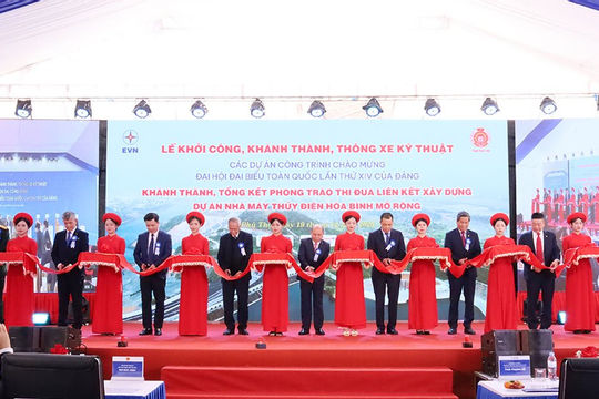 Khánh thành Nhà máy Thuỷ điện Hoà Bình mở rộng