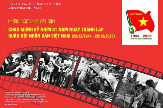 Chiếu phim miễn phí kỷ niệm 81 năm Ngày thành lập Quân đội Nhân dân Việt Nam