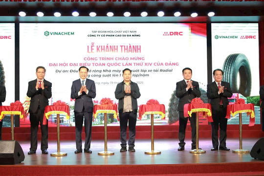 DRC khánh thành dự án mở rộng Nhà máy lốp Radial DRC 1 triệu lốp/năm – Công trình chào mừng Đại hội Đảng XIV.