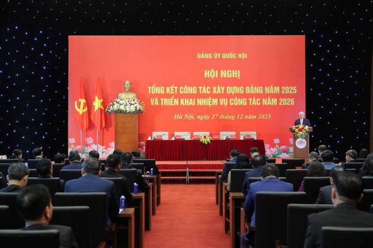 Đảng ủy Quốc hội: Chủ động, tích cực lãnh đạo, chỉ đạo thực hiện nhiệm vụ đạt nhiều kết quả quan trọng