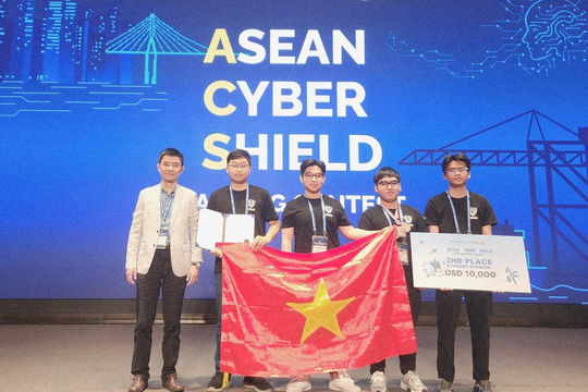 Sinh viên Bách khoa đạt giải Nhì tại đấu trường quốc tế về an ninh mạng ASEAN Cyber Shield