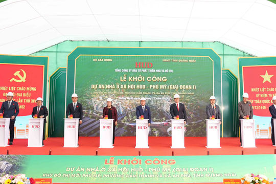 Khởi công loạt dự án nhà ở xã hội: HUD tiên phong tạo chốn an cư cho người lao động