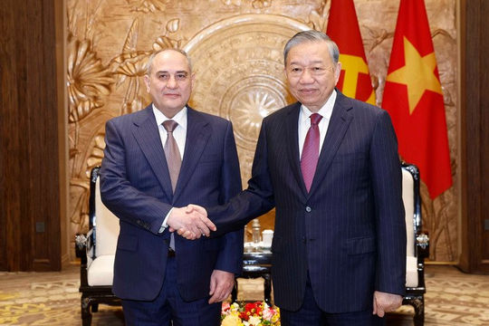 Tổng Bí thư Tô Lâm tiếp Đoàn đại biểu Đảng Azerbaijan Mới
