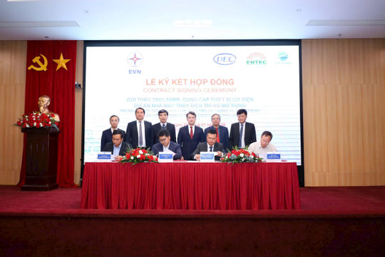 EVN ký hợp đồng cung cấp thiết bị cơ điện cho Dự án Thủy điện Trị An mở rộng