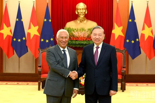 Tổng Bí thư Tô Lâm tiếp Chủ tịch Hội đồng châu Âu Antonio Costa